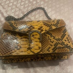 Elegant Brown and Black Crossbody Bag